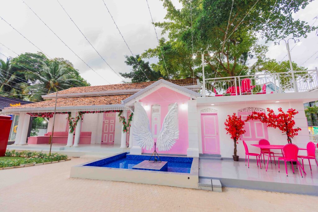 Front façade of Colombo’s luxury rose-scented café