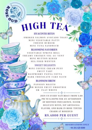 Rose Oud Café – High Tea Food Menu 03